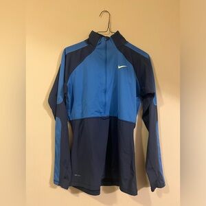 Large Blue Nike Pro Quarter Zip